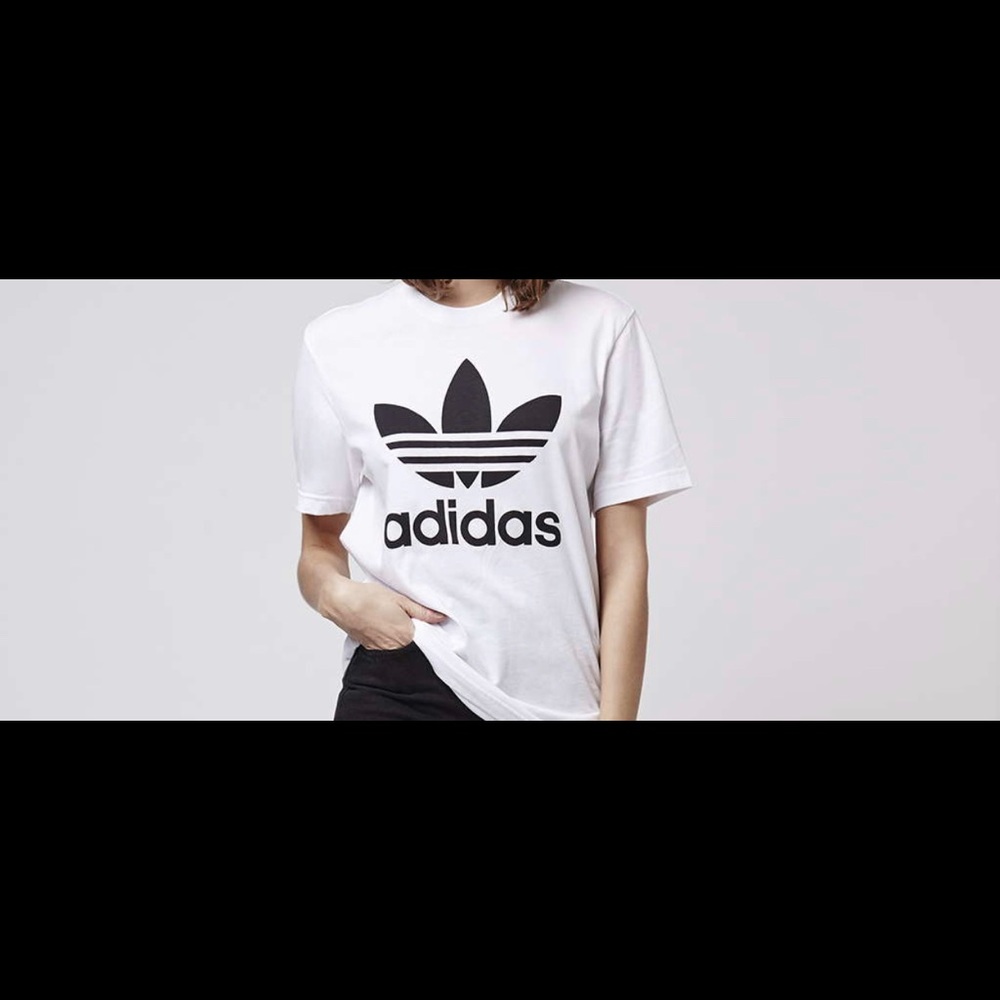 Adidas Boyfriend Trefoil Tee white Small